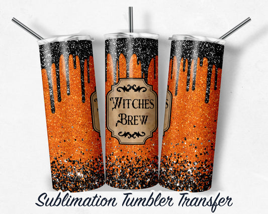 Halloween  Sublimation Transfer Print For 20 oz Tumbler - 30 oz Skinny Tumbler - Ready To press - Heat Transfers SHIPS NEXT DAY