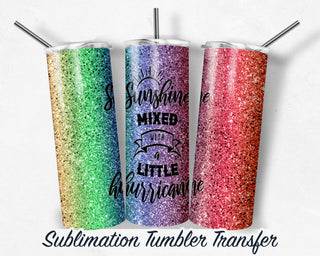 Sunshine Mixed - Sublimation Transfer Print For 20 oz Tumblers - 30 oz Tumblers - Ready To press - Heat Transfers SHIPS NEXT DAY