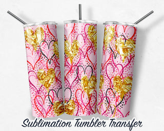Valentines - Sublimation Transfer Print For 20 oz Tumblers - 30 oz Tumblers - Ready To press - Heat Transfers