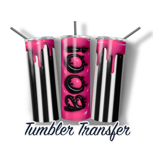 Halloween Puff Inflated Effect Halloween Sublimation Transfer Print For 20 oz Tumblers - 30 oz Tumblers - Ready To press Heat Transfers