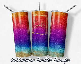 Salty Sublimation Transfer Print For 20 oz Tumblers - 30 oz Tumblers - Ready To press - Heat Transfers