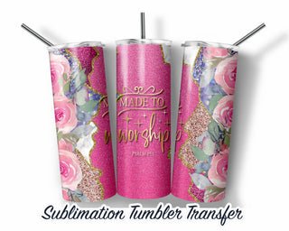 Bible Church Sublimation Transfer Print For 20 oz Tumbler - 30 oz Skinny Tumbler - Ready To press - Heat Transfers