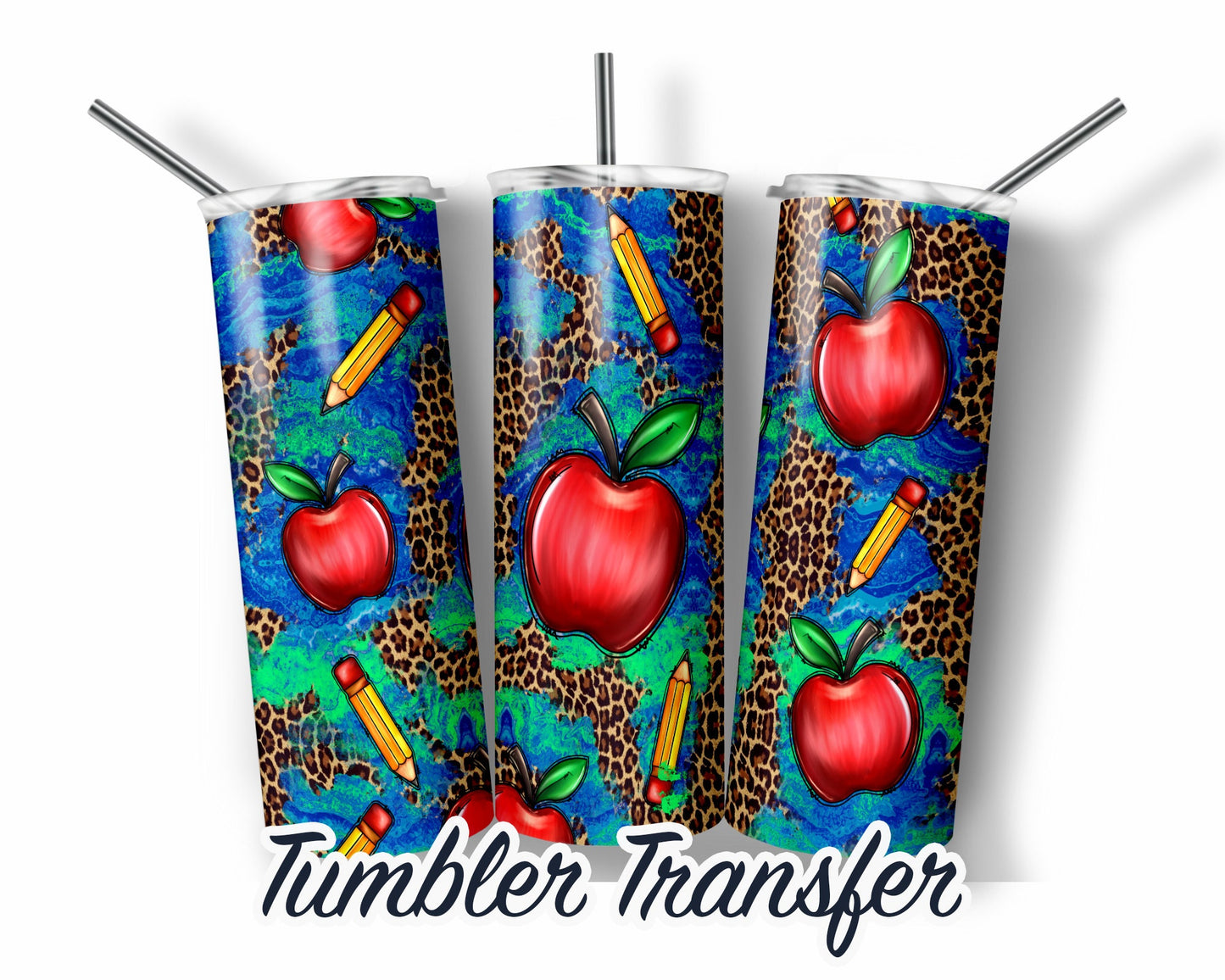 Teacher Sublimation Transfer Print For 20 oz Tumblers - 30 oz Tumblers - Ready To press - Heat Transfers