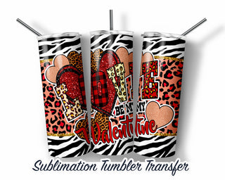 Valentines Sublimation Transfer Print For 20 oz Tumblers - 30 oz Tumblers - Ready To press - Heat Transfers