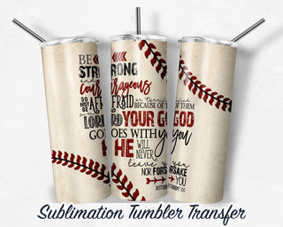 Baseball Sublimation Transfer Print 20 oz Skinny Tumbler - 30oz Skinny Tumbler - Ready To press - Heat Transfers SHIPS NEXT DAY