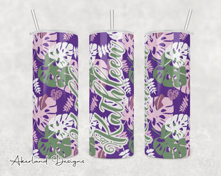 Tropical Flower Sublimation Transfer Print For 20 oz Tumblers - 30 oz Tumblers - Ready To press - Heat Transfers
