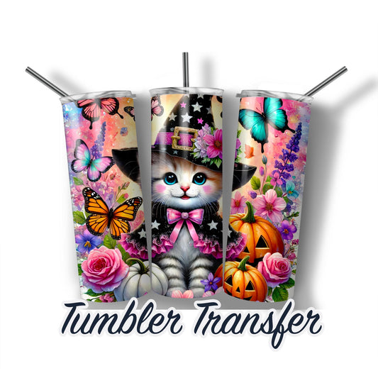 Halloween Tumbler Transfer -  Sublimation Transfer Print For 20 oz Tumblers - 30 oz Tumblers - Ready To press - Heat Transfers