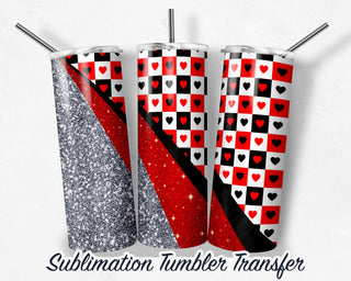 Valentines Sublimation Transfer Print For 20 oz Tumblers - 30 oz Tumblers - Ready To press - Heat Transfers