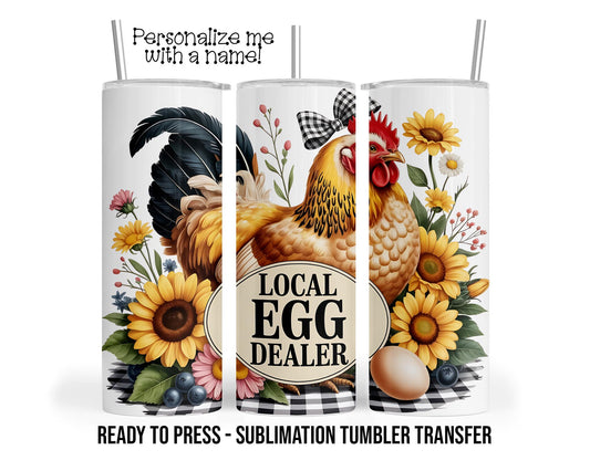 Egg Dealer Sublimation Tumbler Transfer Print For 20 oz Tumbler - 30 oz  Tumbler - Ready to Press - Heat Transfers SHIPS NEXT DAY