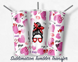 Valentines Tumbler Sublimation Transfer | 20 oz & 30 oz