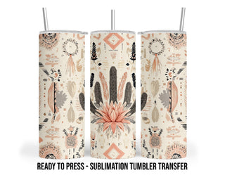 Western Sublimation Transfer Print For 20 oz - 30 oz Skinny Tumbler - Ready To press - Heat Transfers SHIPS NEXT DAY