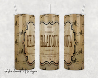 Apothecary Label Sublimation Transfer Print For 20 oz Tumblers - 30 oz Tumblers - Ready To press - Heat Transfers