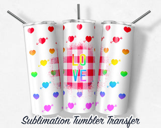 Valentines Day Sublimation Transfer Print For 20 oz Tumblers - 30 oz Tumblers - Ready To press - Heat Transfers