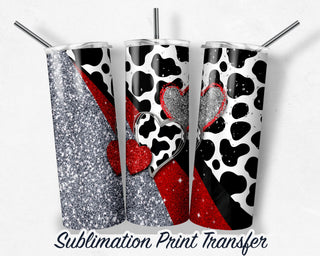 Valentines Sublimation Print 20 oz Skinny Tumbler - 30oz Skinny Tumbler - Ready To press - Heat Transfers