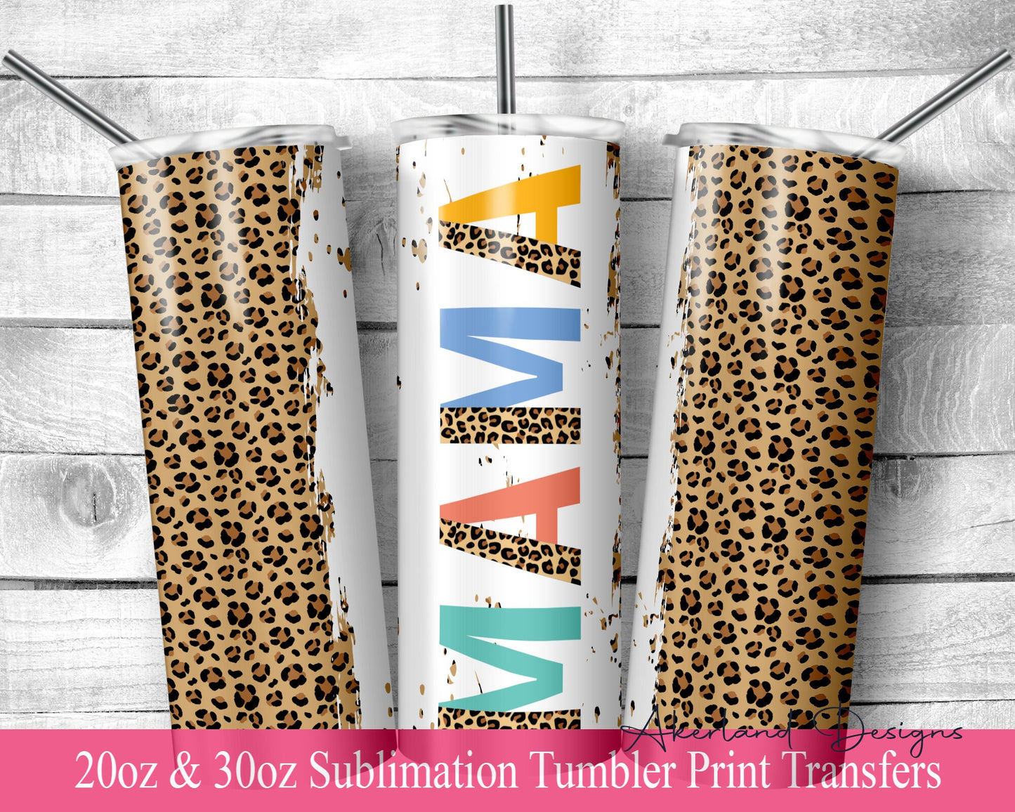 Mama Sublimation Sublimation Transfer Print For 20 oz Tumblers - 30 oz Tumblers - Ready To press - Heat Transfers