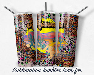 Arizona Desert Vibes Sublimation Transfer Print For 20 oz Tumblers - 30 oz Tumblers - Ready To press - Heat Transfers