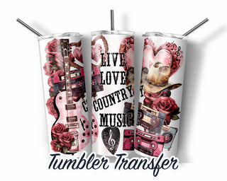Valentine Sublimation Transfer Print For 20 - 30 oz Tumblers - Ready to Press - Heat Transfers