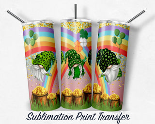 St. Patricks Gnomes Tumbler Sublimation Transfer | 20 oz & 30 oz