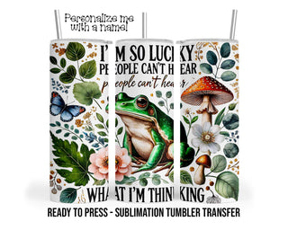 Snarky Frog Sublimation Tumbler Transfer Print For 20 oz Tumbler - 30 oz Tumbler - Ready to Press - Heat Transfers SHIPS NEXT DAY