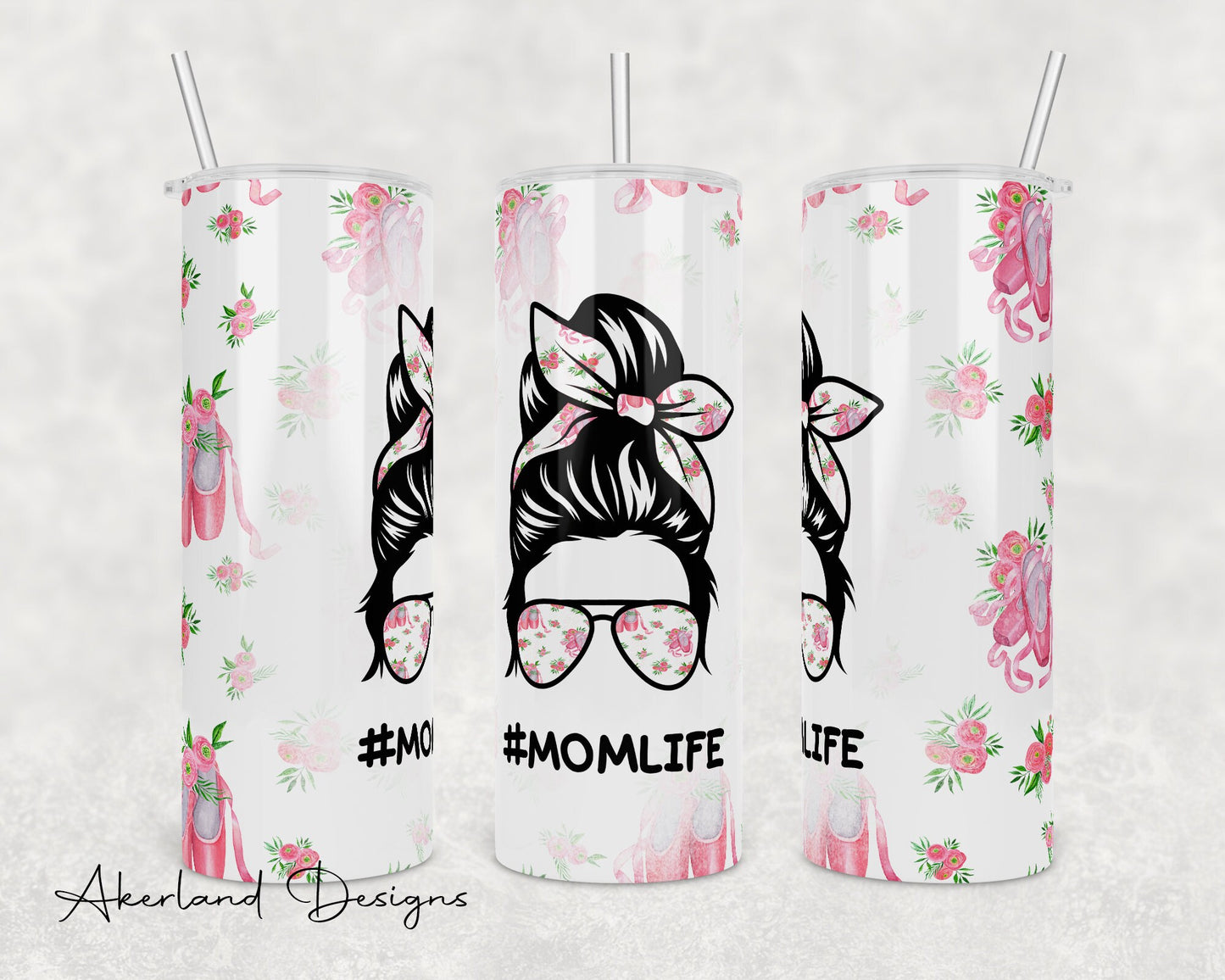 Mom Life  Sublimation Transfer Print For 20 oz Tumblers - 30 oz Tumblers - Ready To press - Heat Transfers