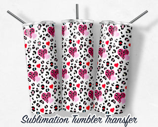 Valentines - Hearts - Sublimation Transfer Print For 20 oz Tumblers - 30 oz Tumblers - Ready To press - Heat Transfers