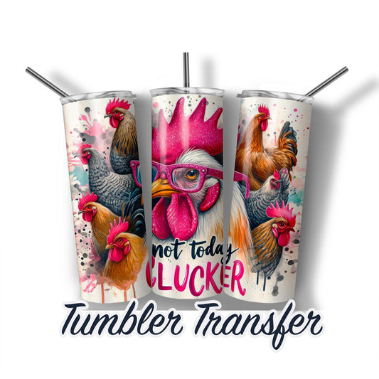 Snarky Chicken Sublimation Transfer Print For 20 oz Tumbler - 30 oz Skinny Tumbler - Ready to Press Heat Transfers SHIPS NEXT DAY