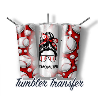 Baseball Sublimation Transfer Print For 20 oz Tumblers - 30 oz Tumblers - Ready To press - Heat Transfers SHIPS NEXT DAY