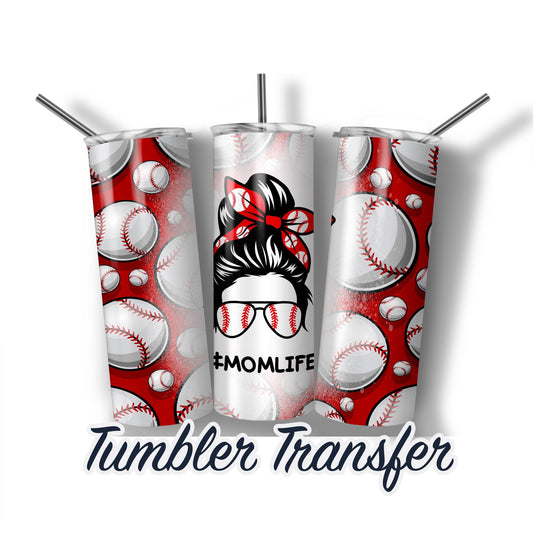 Baseball Sublimation Transfer Print For 20 oz Tumblers - 30 oz Tumblers - Ready To press - Heat Transfers  SHIPS NEXT DAY