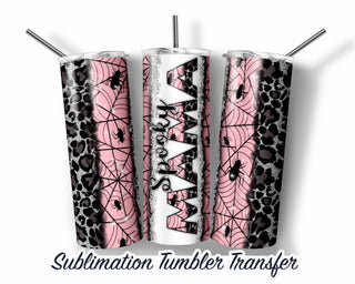 Spooky Mama Sublimation Transfer Print For 20 oz Skinny Tumbler - 30 oz Skinny Tumbler - Ready To press - Heat Transfers