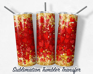 Valentines - Sublimation Transfer Print For 20 oz Tumblers - 30 oz Tumblers - Ready To press - Heat Transfers R