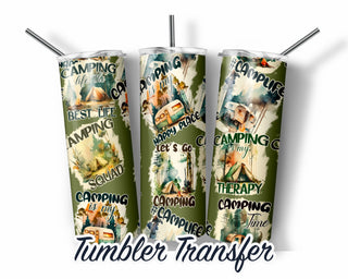 Camping Tumbler Sublimation Transfer | 20 oz & 30 oz