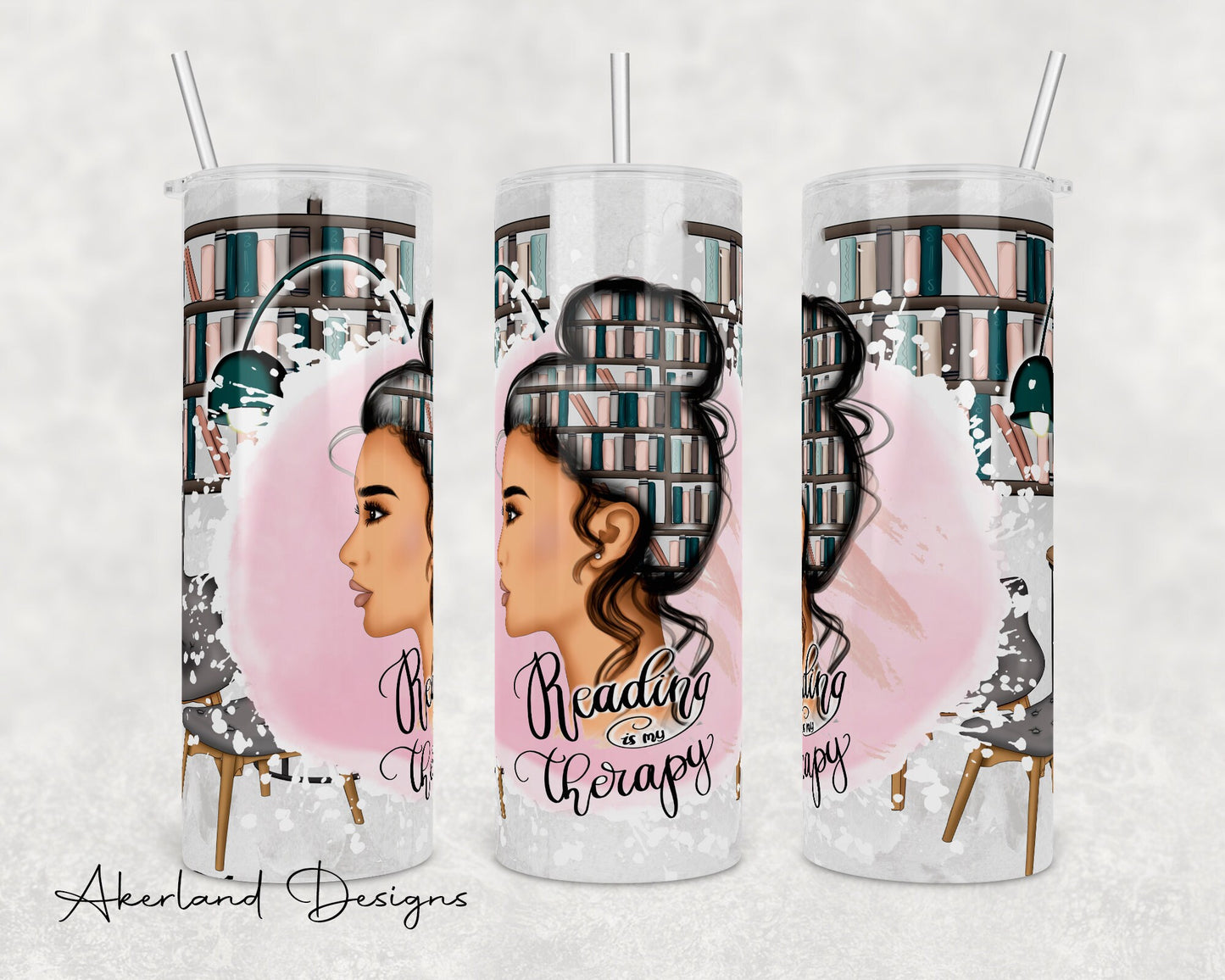 Reading  Sublimation Transfer Print 20 oz Skinny Tumbler - 30oz Skinny Tumbler - Ready To press - Heat Transfers