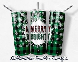 Christmas Sublimation Transfer Print For 20 oz Tumblers - 30 oz Tumblers - Ready To press - Heat Transfers
