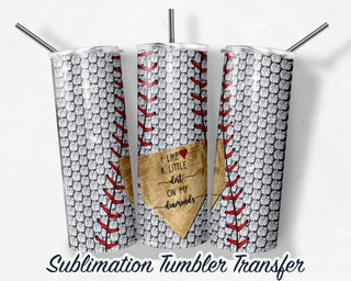 Baseball Tumbler Sublimation Transfer | 20 oz & 30 oz