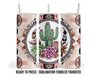 Western Sublimation Transfer Print For 20 oz - 30 oz Skinny Tumbler - Ready To press - Heat Transfers SHIPS NEXT DAY
