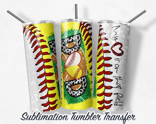 Softball Dad - Baseball Dad Sublimation Transfer Print 20 oz Skinny Tumbler - 30oz Skinny Tumbler - RTP - Heat Transfers