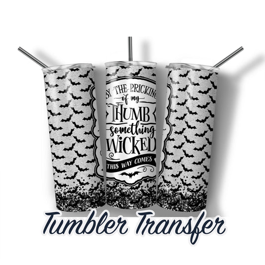 Halloween  Sublimation Transfer Print For 20 oz Tumblers - 30 oz Tumblers - Ready To press - Heat Transfers