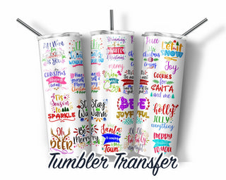 Christmas Tumbler Sublimation Transfer | 20 oz & 30 oz