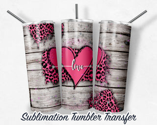 Valentines Sublimation Transfer Print For 20 oz Tumblers - 30 oz Tumblers - Ready To press - Heat Transfers
