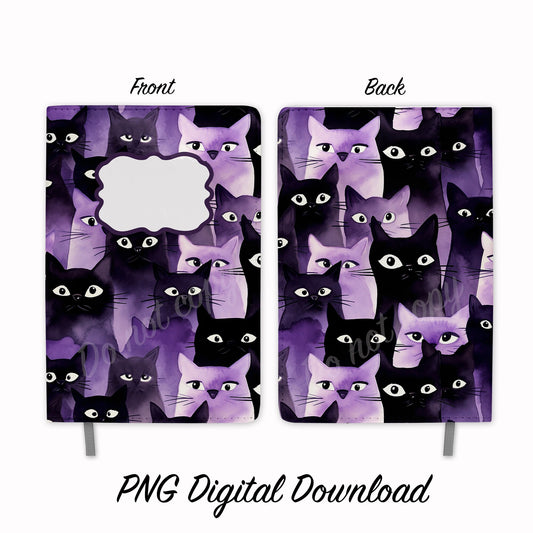Cat Sublimation Journals Design PNG Digital Download