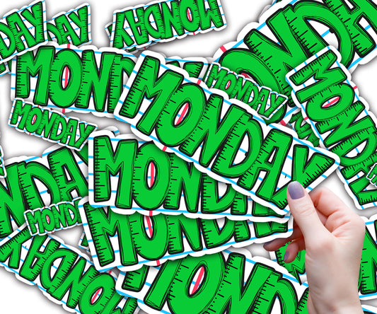 Custom Classroom Magnets, White Board, TBR Cart Magnets Green Ruler Theme