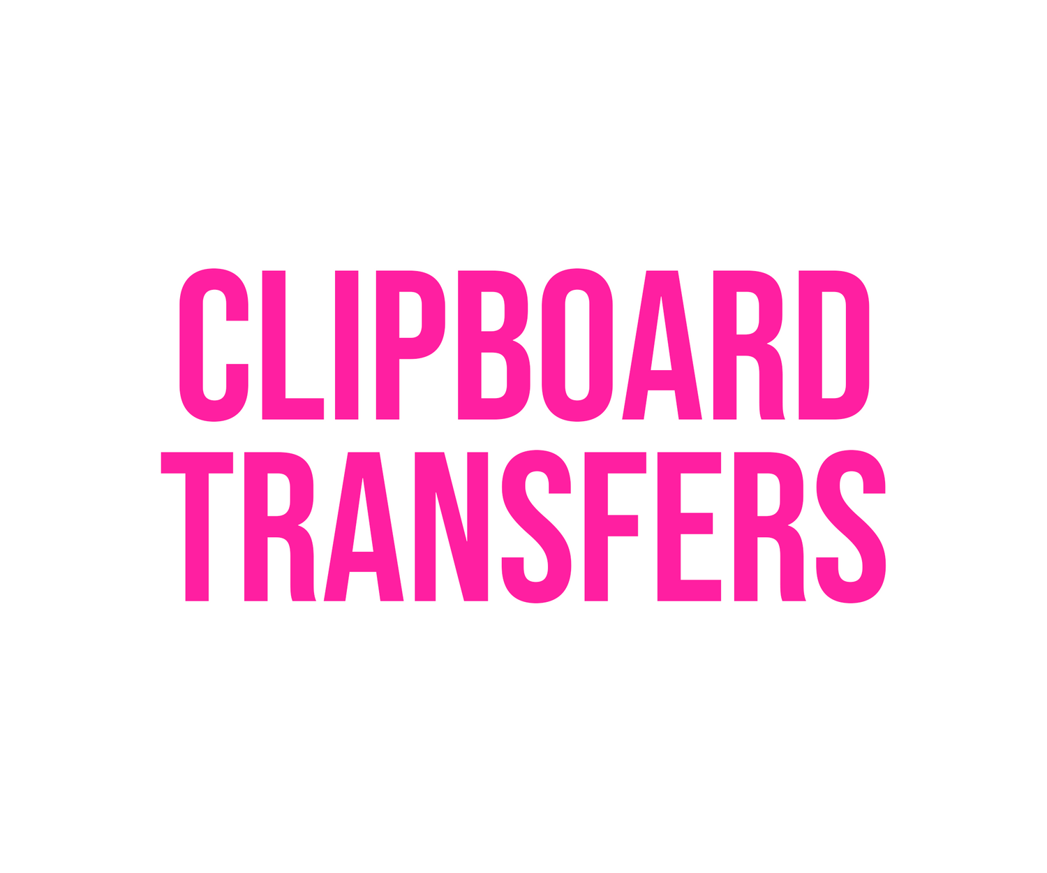 Clipboard Transfers