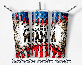 Baseball Mama Sublimation Transfer Print For 20 oz Tumblers - 30 oz Tumblers - Ready To press - Heat Transfers SHIPS NEXT DAY