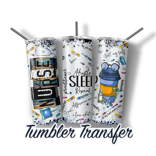 Nurse Practitioner Sublimation Transfer Print For 20 oz - 30 oz Tumbler - Ready To press - Heat Transfers SHIPS NEXT DAY