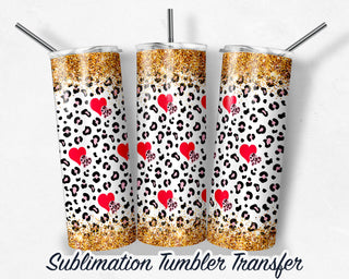 Valentine Hearts -  Sublimation Transfer Print For 20 oz Tumblers - 30 oz Tumblers - Ready To press - Heat Transfers