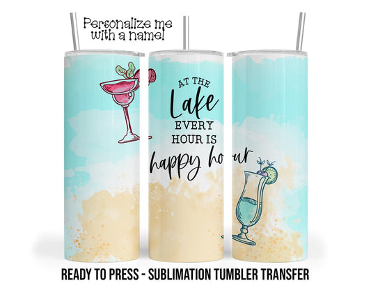 Sublimation Tumbler Transfer - Ready To Press Heat Press Transfer For 20 oz & 30 oz