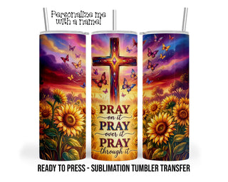Sublimation Tumbler Transfer Print 20oz Tumbler, Ready To press Heat Transfer Faith Tumbler Wraps
