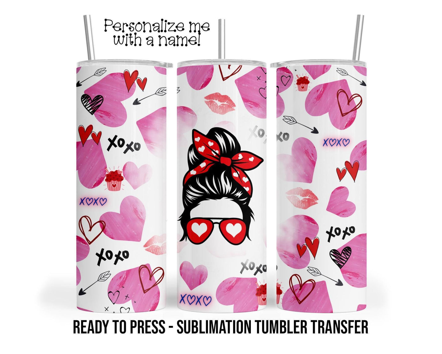 Sublimation Tumbler Transfer - 20 oz & 30 oz Personalized Heat Press Transfers