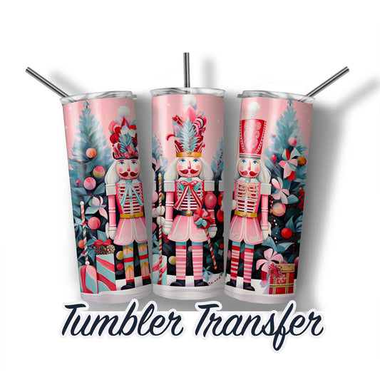 Christmas Soldiers Sublimation Transfer Print For 20 oz - 30 oz Tumbler - Ready To press Heat Transfers - Ships Next Day