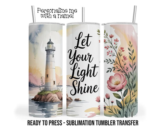 Lighthouse Bible Church Sublimation Tumbler Transfer Print For 20 oz Tumbler - 30 oz  Tumbler - Ready To press - Heat Transfers